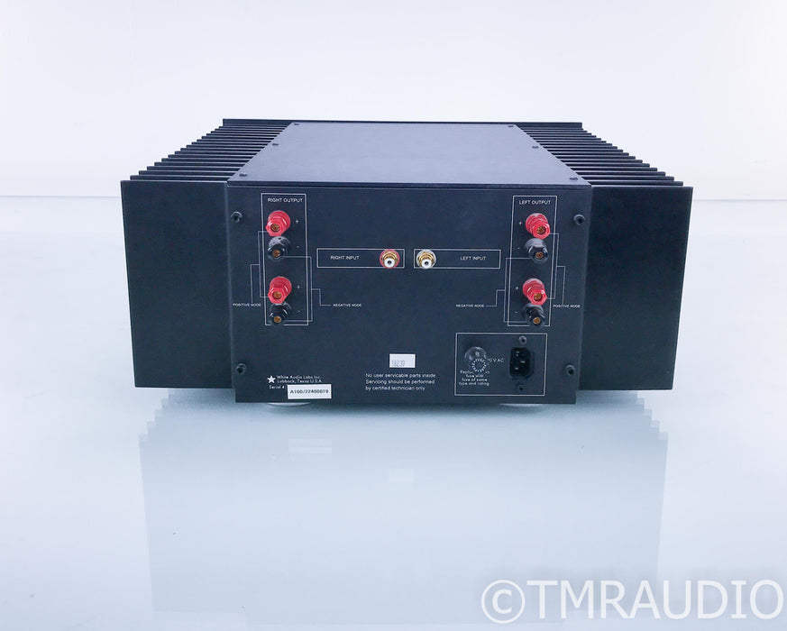 White Audio Labs A-100 Stereo Power Amplifier; A100