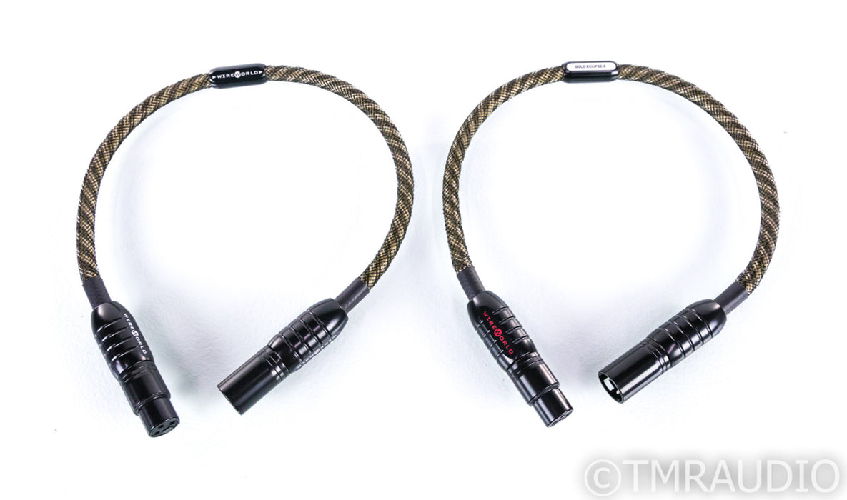 Wireworld Gold Eclipse 8 XLR Cables; .5m Pair Balanced Interconnects
