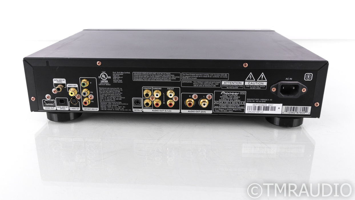 Pioneer DV-58AV DVD / SACD / CD Player; DV58AV; Remote
