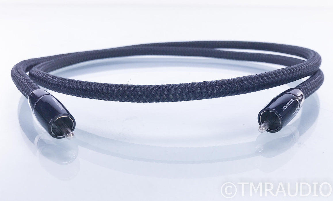 AudioQuest Mackenzie RCA Cable; Single 1m Interconnect