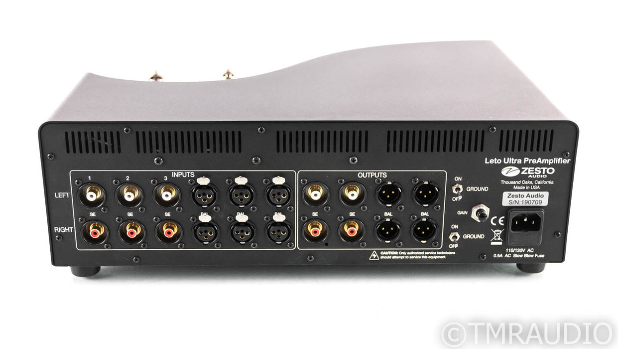 Zesto Audio Leto Ultra Stereo Tube Preamplifier; Remote