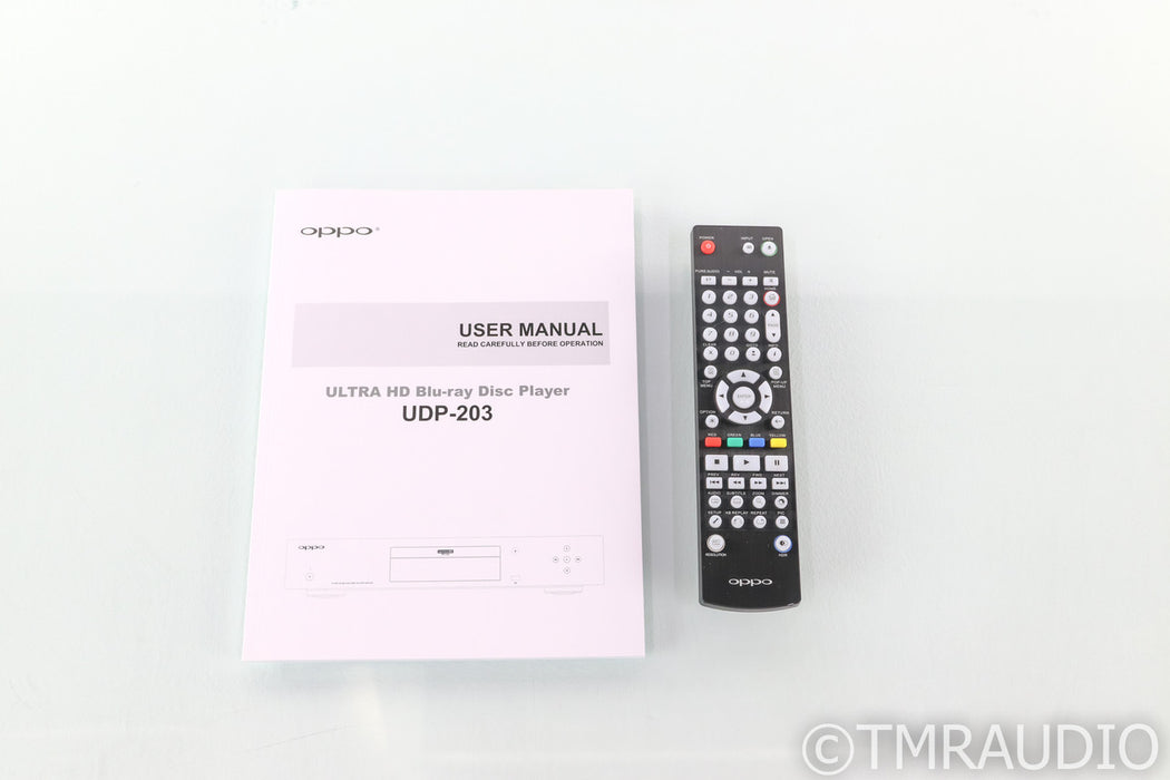 Oppo UDP-203 Universal Blu-Ray Disc Player; 4K UHD; Remote