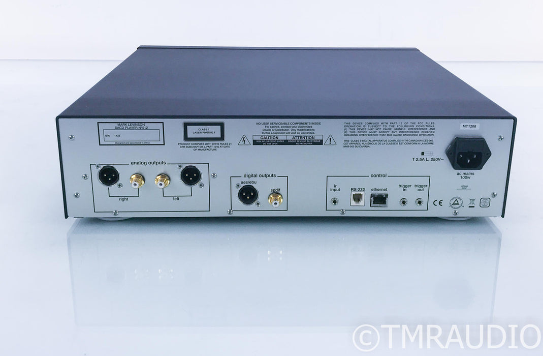 Mark Levinson No. 512 SACD / CD Player; Remote