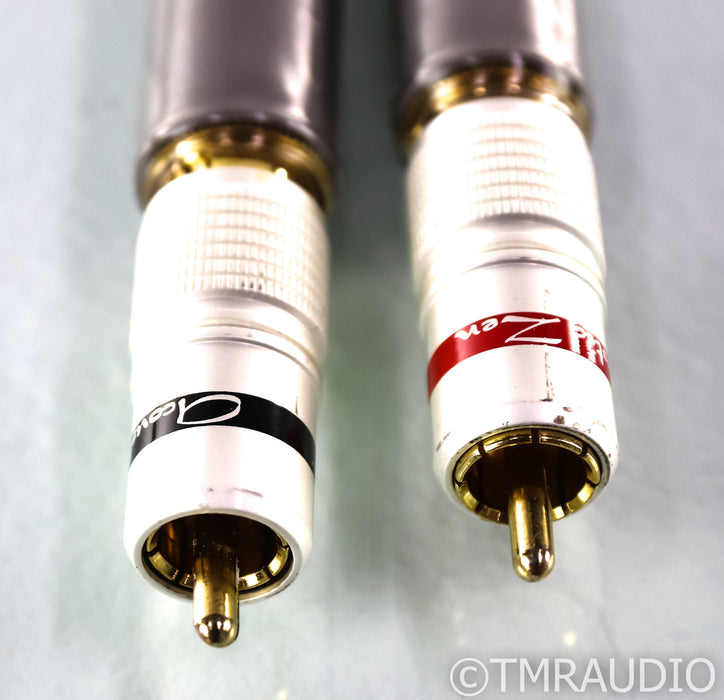 Acoustic Zen Silver Reference II RCA Cables; Zero Crystal; 1m Pair Interconnects