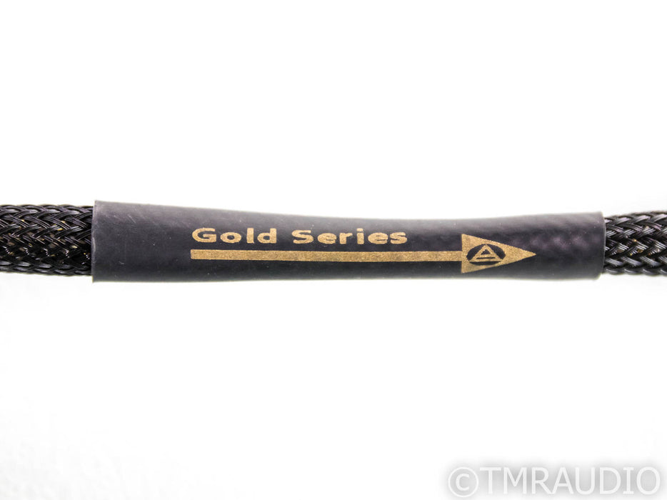 Wywires Gold Series RCA Cables; 4ft Pair Interconnects; Furutech Terminations