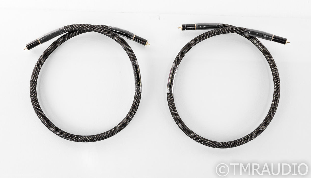 Acoustic Zen Absolute Copper RCA Cables; 1m Pair Interconnects