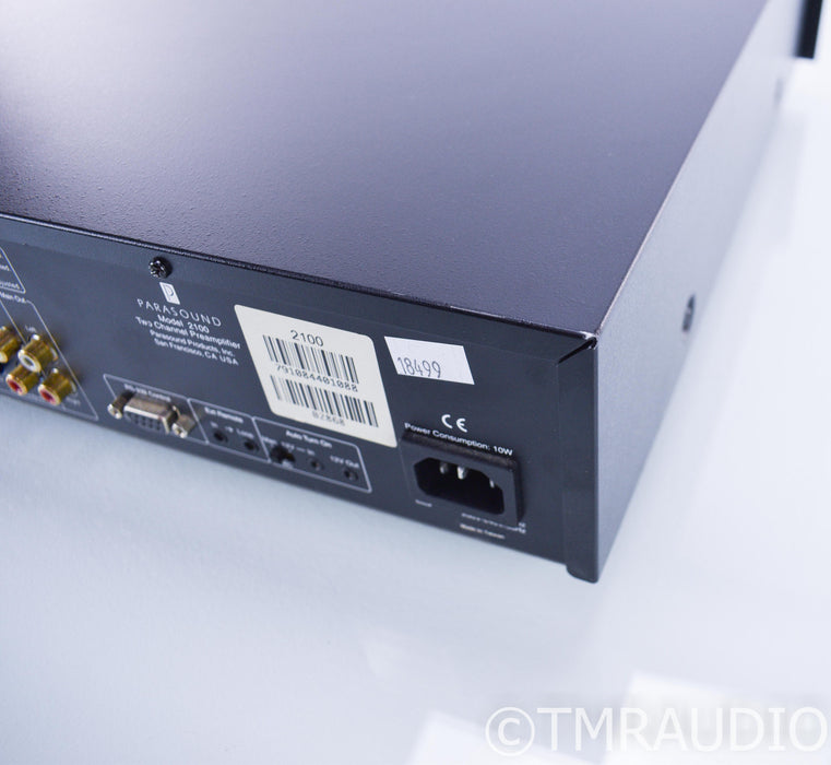 Parasound Model 2100 Stereo Preamplifier; Remote; MM / MC Phono