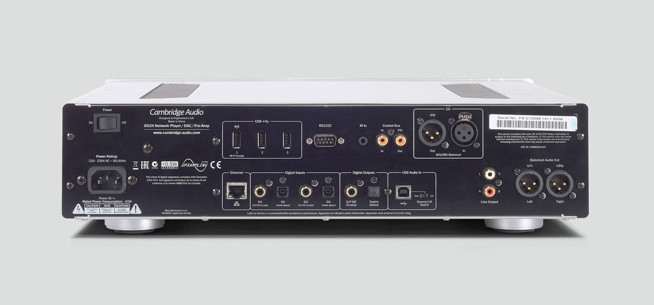 Cambridge Audio Azur 851N Network Streamer; Silver; WiFi; DSD (New)