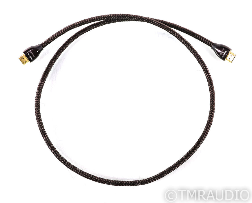 AudioQuest Chocolate HDMI Cable; 1m Digital Interconnect; High Speed w/ Ethernet