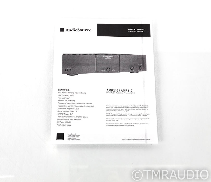 AudioSource AMP310 Stereo Power Amplifier; AMP-310