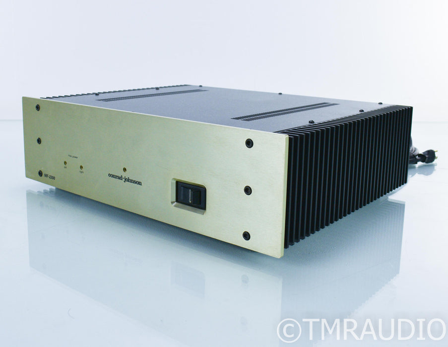 Conrad Johnson MF-2200 Stereo Power Amplifier; MF2200; Re-capped