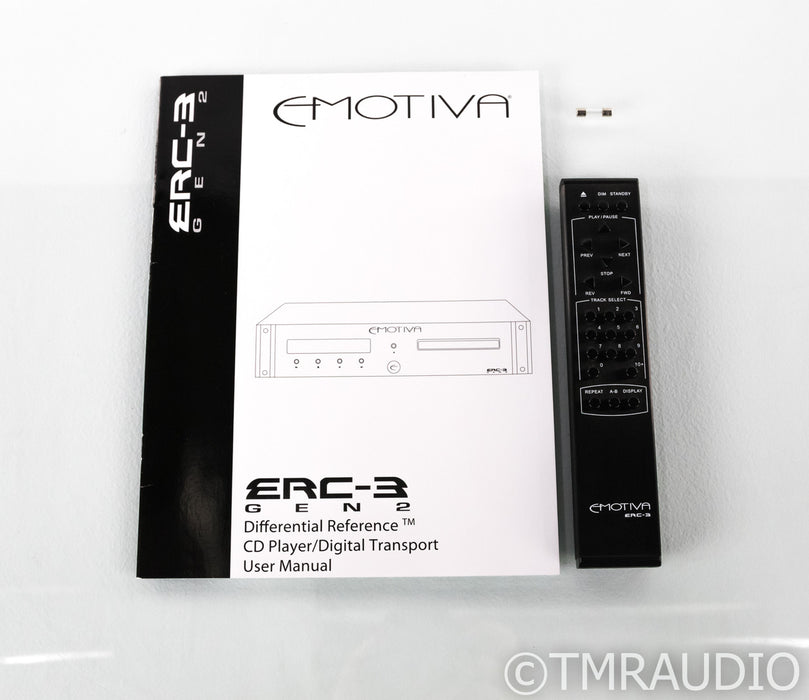 Emotiva ERC-3 Gen 2 CD Player; ERC3 Gen2; Remote