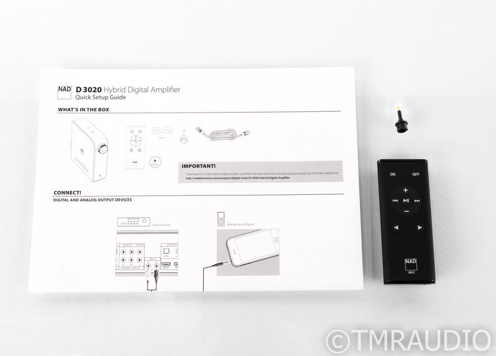 NAD D 3020 Stereo Integrated Amplifier / DAC; D/A Converter; D-3020; Remote