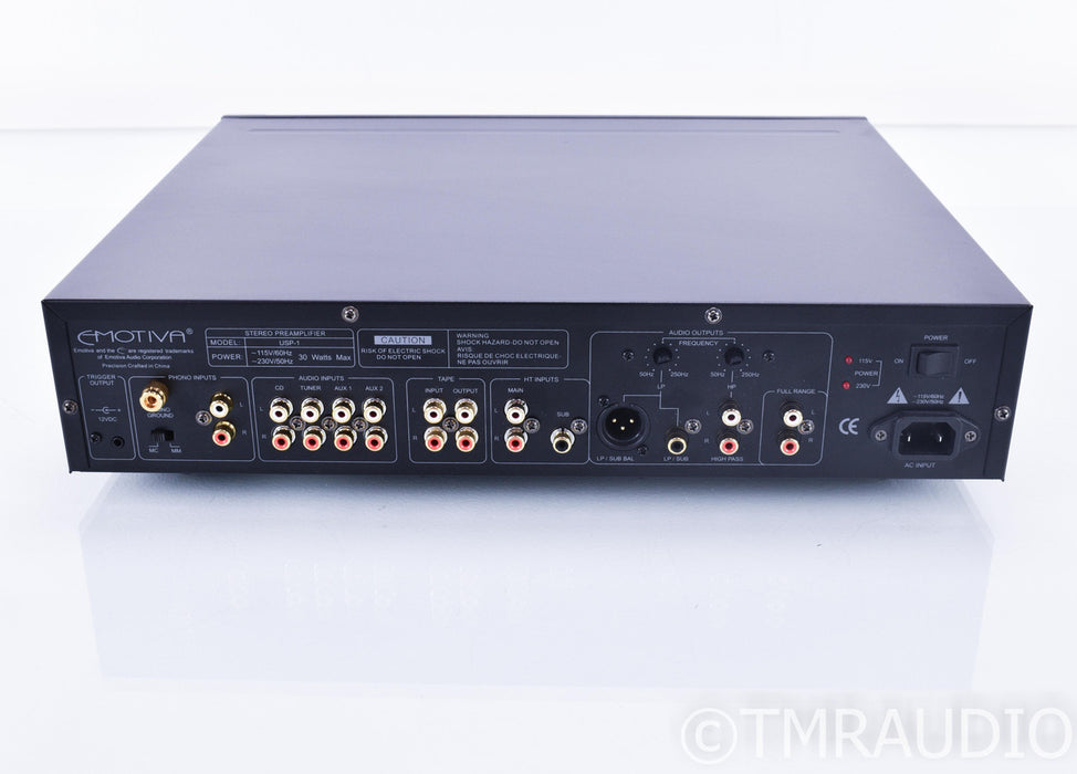 Emotiva USP-1 2.1 Channel Preamplifier; MM/MC Phono; Remote; USP1