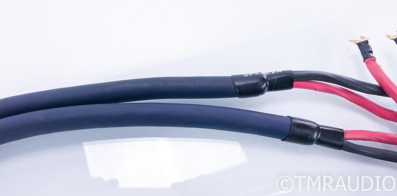 AudioTruth Midnight 3 Hyperlitz Speaker Cables; 5ft Pair (AudioQuest)