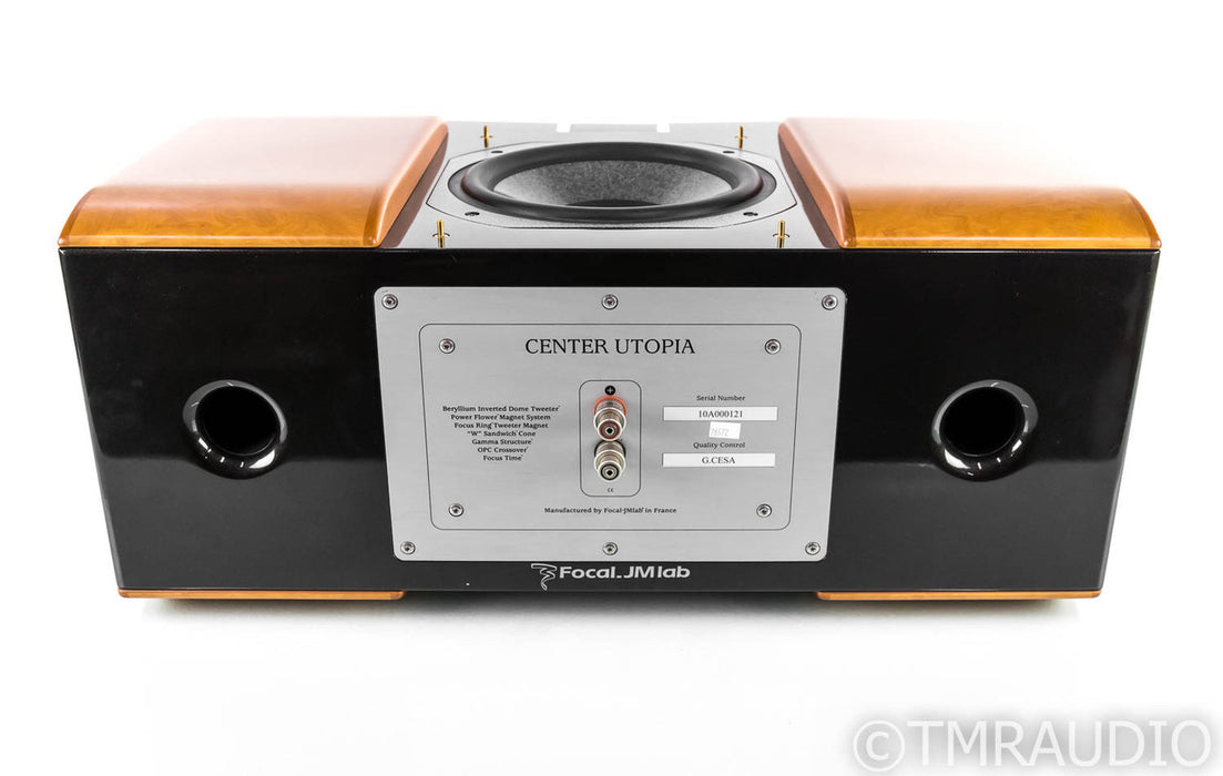 Focal Center Utopia Be Center Channel Speaker; Maple / Black