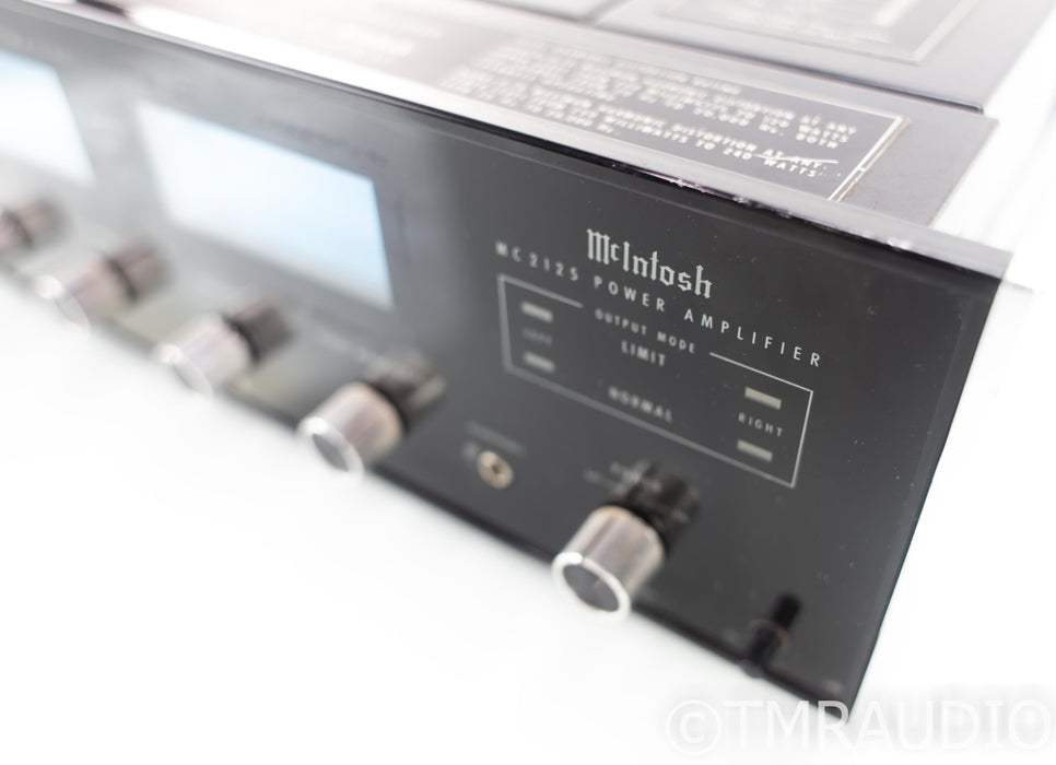 McIntosh MC2125 Vintage Stereo Power Amplifier; MC-2125