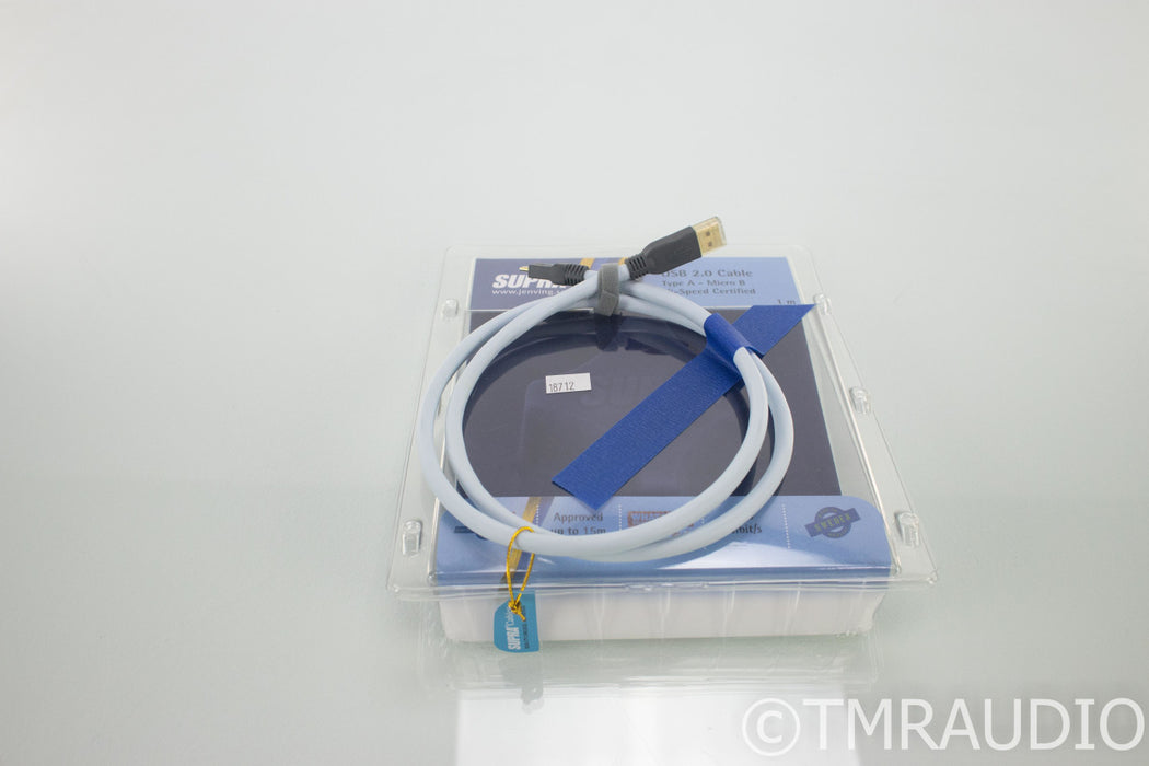 Supra Cables USB 2.0 A to Micro B USB Cable; Single 1m Digital Interconnect
