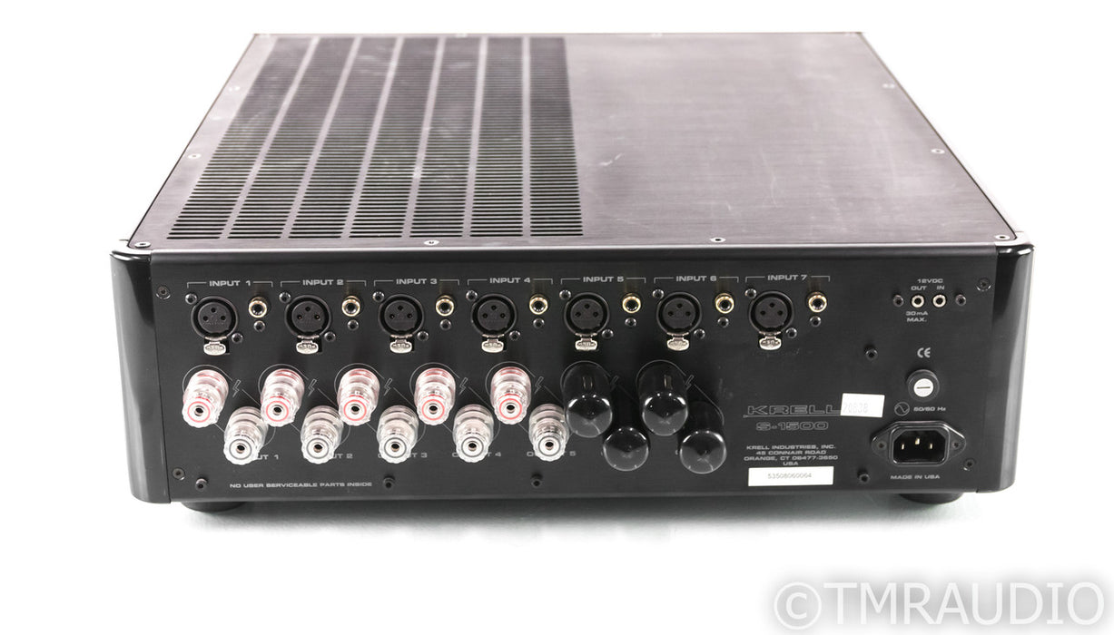 Krell S-1500 5 Channel Power Amplifier; S1500; AS-IS (Distortion)