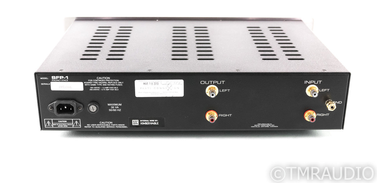 Sonic Frontiers SFP-1 Signature MM/MC Phono Preamplifier; Parts Connexion Mods