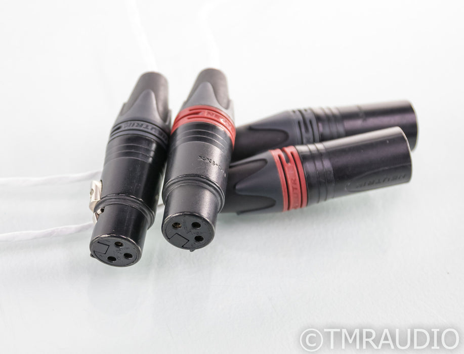 Mark Tunis Silver XLR Cables; 1m Pair Balanced Interconnects