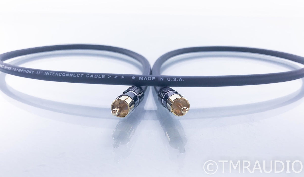 Straightwire Symphony II RCA Cables; 1m Pair Interconnects