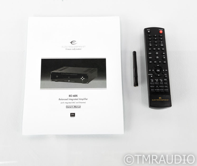 Electrocompaniet ECI 6DS Stereo Integrated Amplifier; ECS6DS; DAC; Wi-Fi; Remote