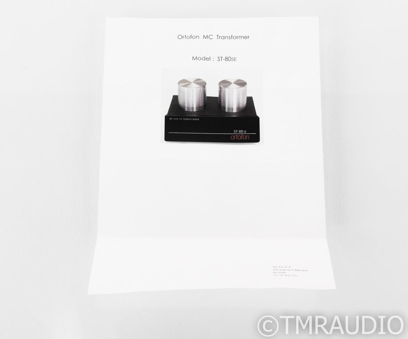 Ortofon ST-80 SE MC Phono Step-Up Transformer; ST80SE; Head Amp; Prepreamplifier