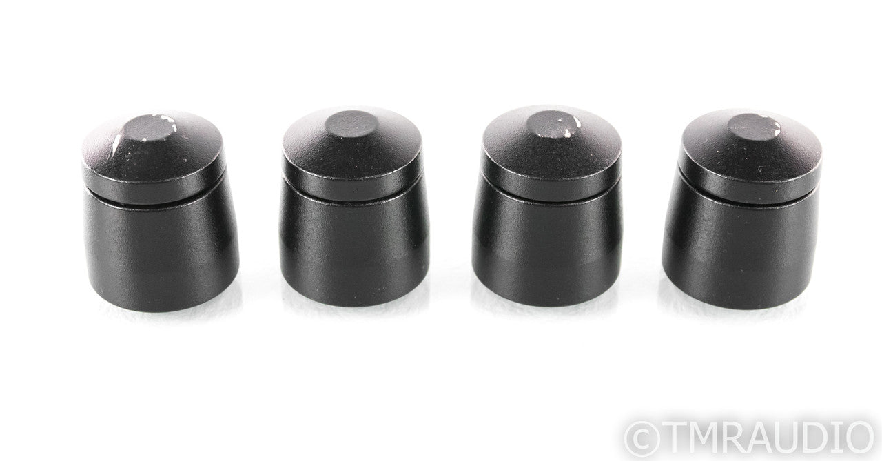 Stillpoints Ultra SS Isolation Feet; Black Stainless Steel; Set of 4