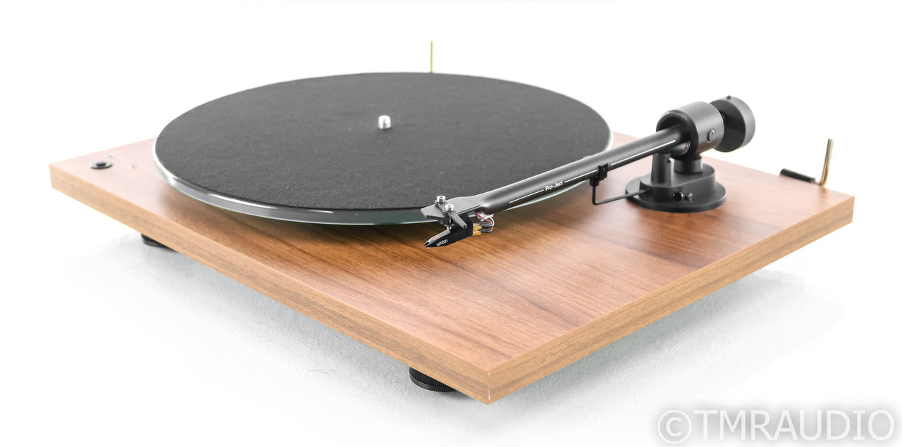 Pro-Ject T1 Phono SB Belt Drive Turntable; Walnut; Ortofon OM 5E Cartridge
