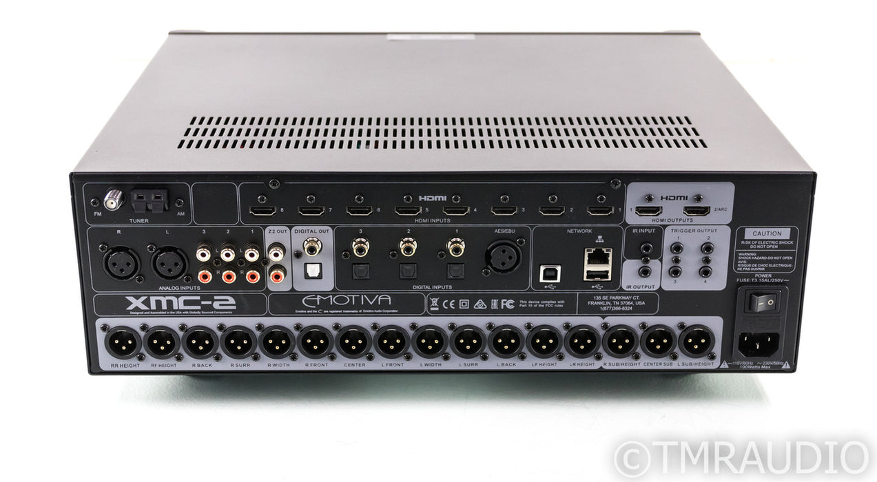 Emotiva XMC-2 16 Channel Home Theater Processor; XMC2; Dolby Atmos; DTS:X; Dirac