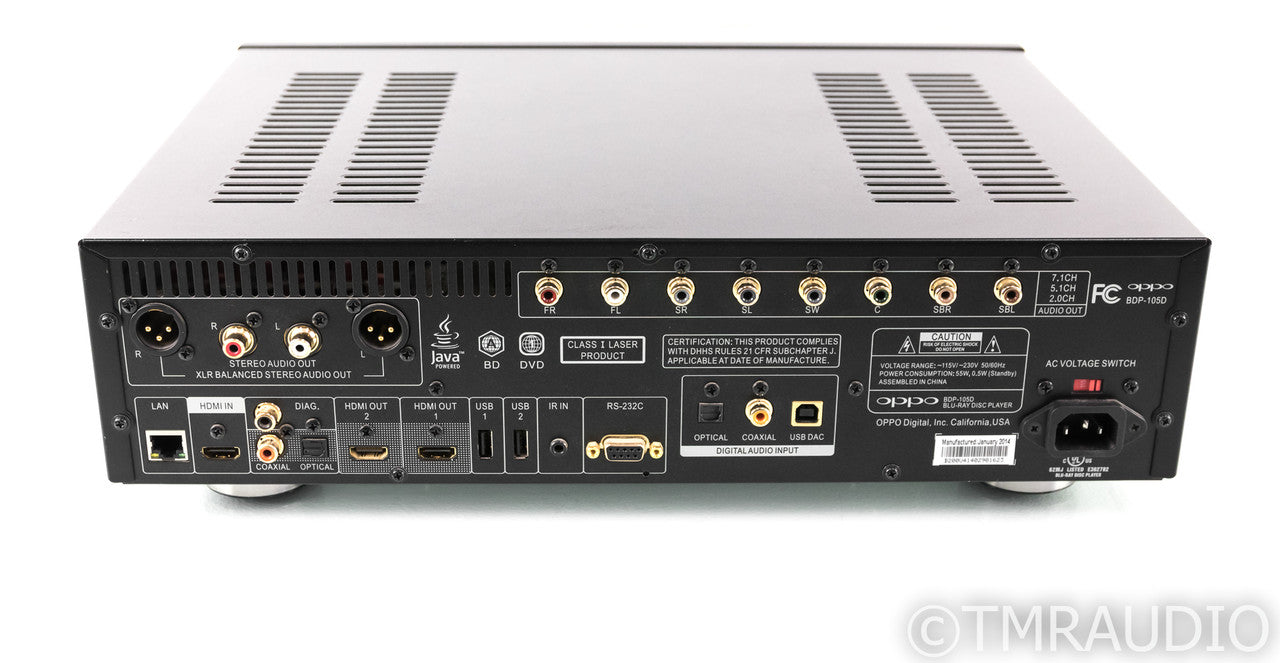 Oppo BDP-105D Universal Blu-Ray Player; BDP105D; Darbee Edition; Remote