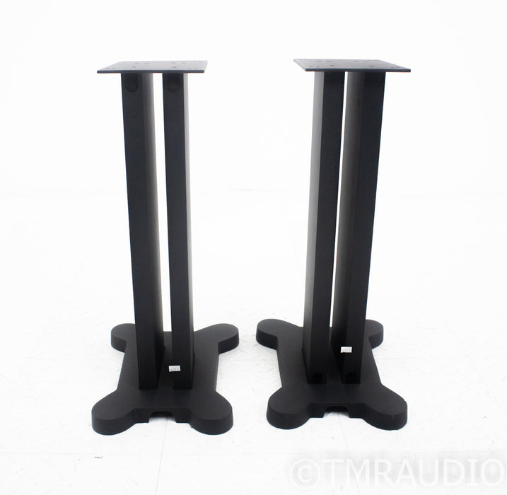 23.5" Speaker Stands; Matte Black Pair