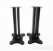 23.5" Speaker Stands; Matte Black Pair