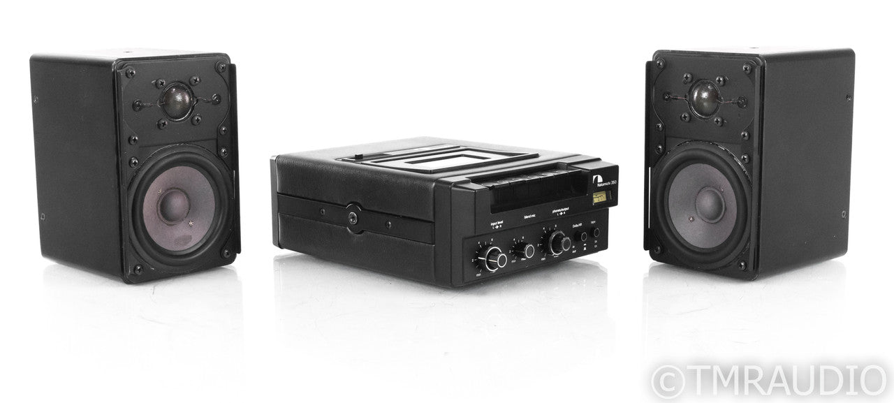Nakamichi 350 Portable Cassette Recorder; ADS 2002 Power Converter / Speakers