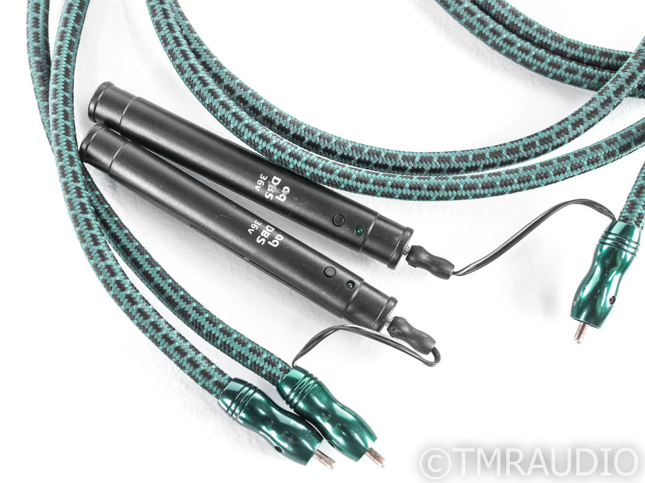 AudioQuest Jaguar RCA Cables; 2m Pair Interconnects; 36v DBS (No Batteries)