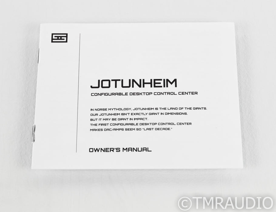 Schiit Jotunheim Balanced Headphone Amplifier; Preamplifier; Black