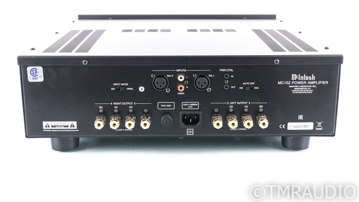 McIntosh MC152 Stereo Power Amplifier; MC-152