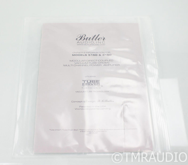 Butler Audio TDB-5150 5 Channel Thermionic Tube Power Amplifier; Re-capped