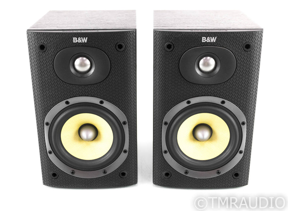 B&W DM600 S3 Bookshelf Speakers; Black Ash Pair; DM-600