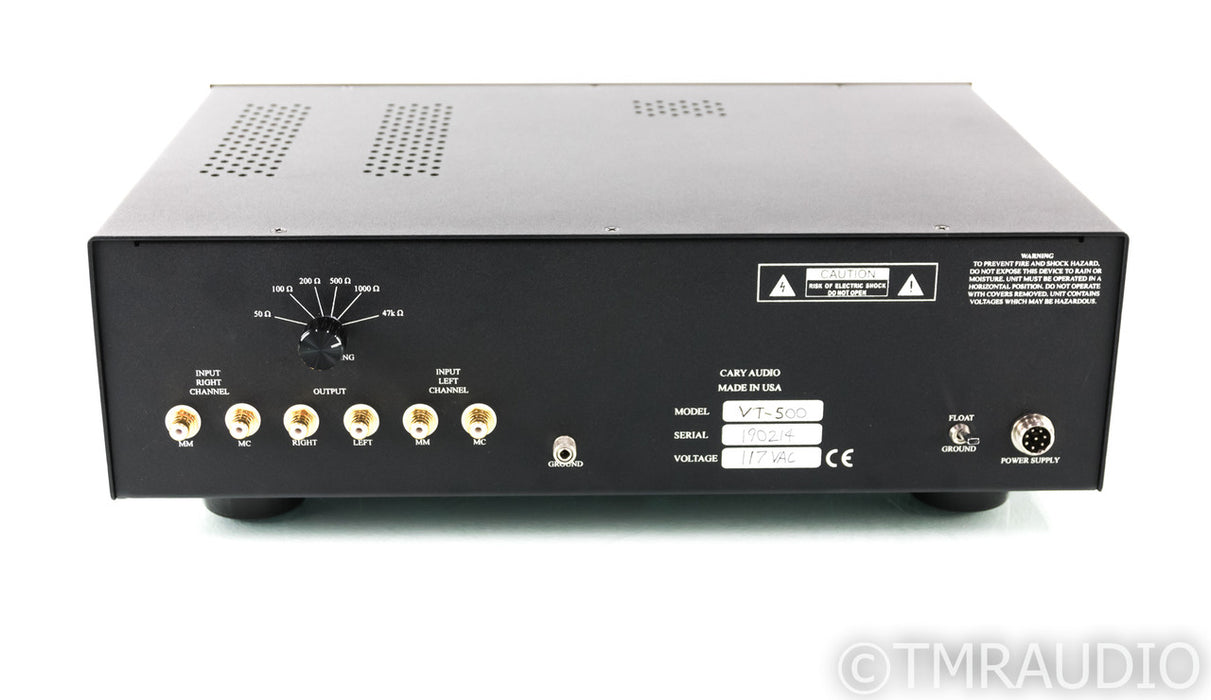 Cary Audio VT-500 MM / MC Tube Phono Preamplifier; VT500; MINT