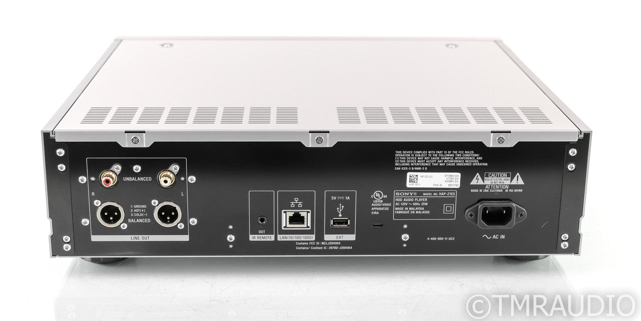Sony HAP-Z1ES Network Server / Streamer; HAPZ1ES; 1TB HDD; Remote