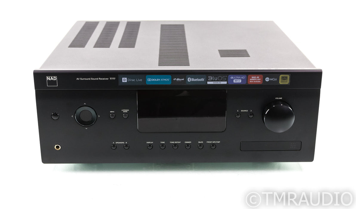 NAD T777 V3 7.2 Channel Home Theater Receiver; T-777; Remote; 4K UHD; BluOS