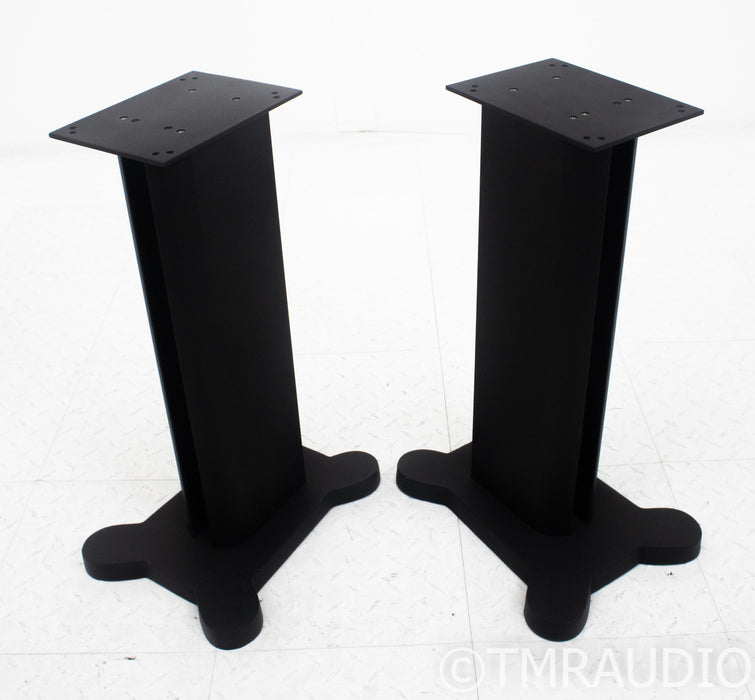 23.5" Speaker Stands; Matte Black Pair