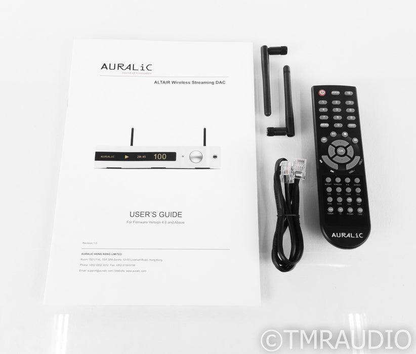 Auralic Altair Network Streamer / DAC; Remote; 1TB SSD; AirPlay; Bluetooth