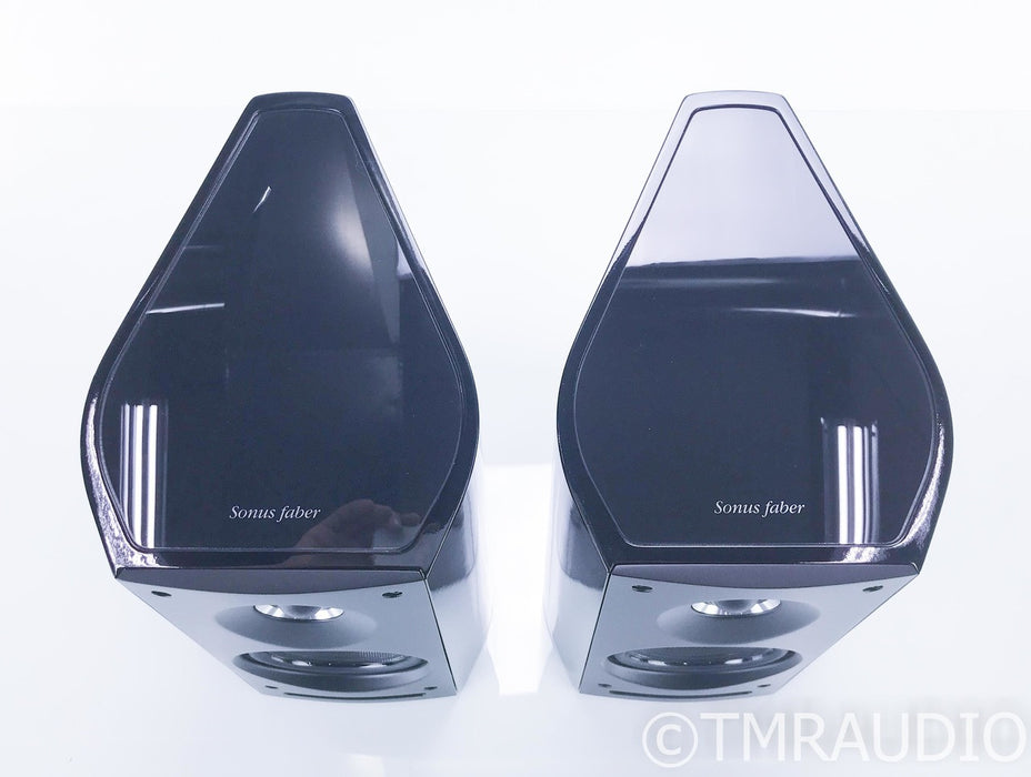 Sonus Faber Venere 1.5 Bookshelf Speakers; Gloss Black Pair; AS-IS (Bad Driver)