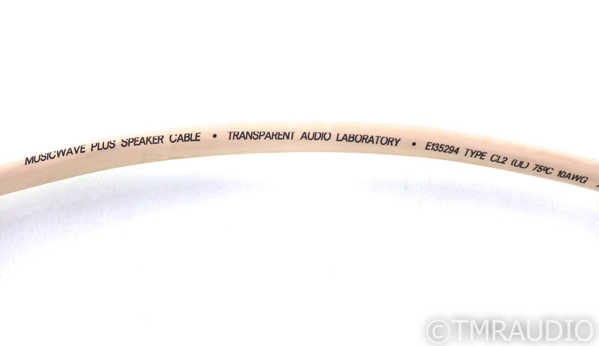 Transparent Audio MusicWave Plus Bi-Wire Speaker Cables; 8ft Pair