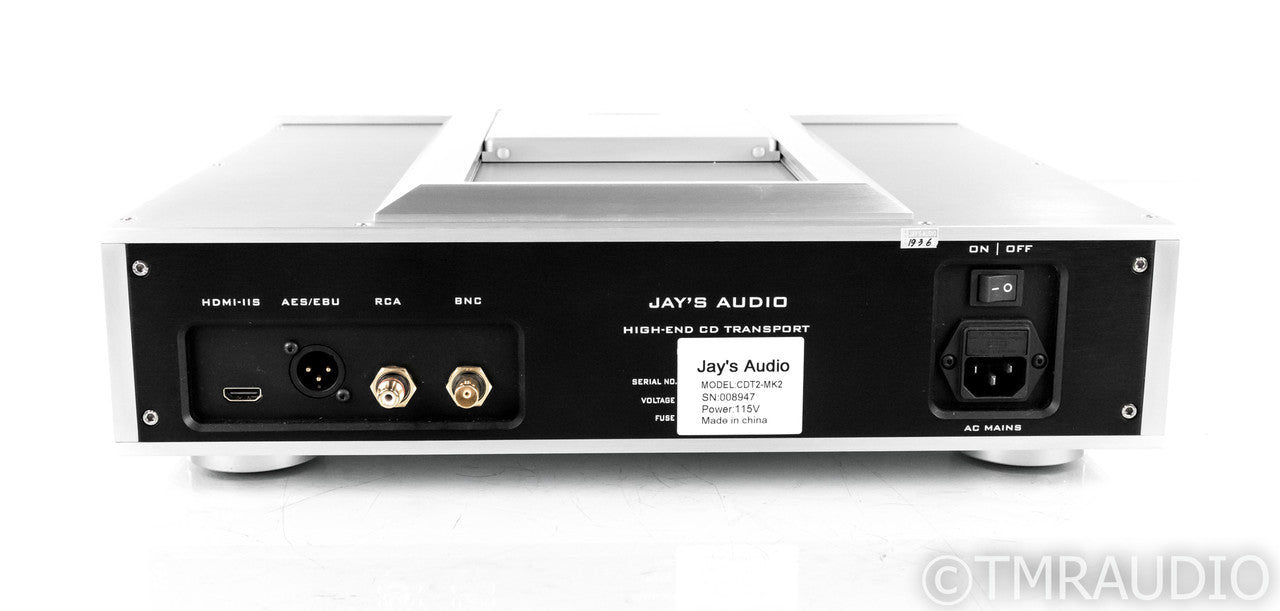 Jay's Audio CDT2 Mk II CD Transport; CD-T2 Mk 2; Remote; I2S