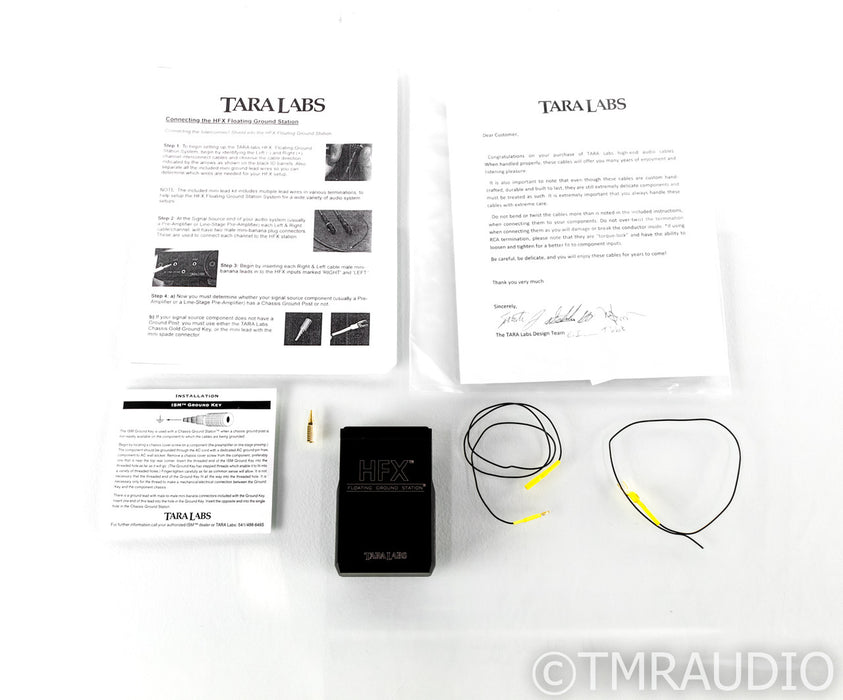 Tara Labs The 0.8 XLR Cables w/ HFX Ground Station; 1.5m Pair Interconnects; 08