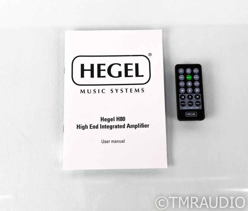 Hegel H80 Stereo Integrated Amplifier; H-80; Remote